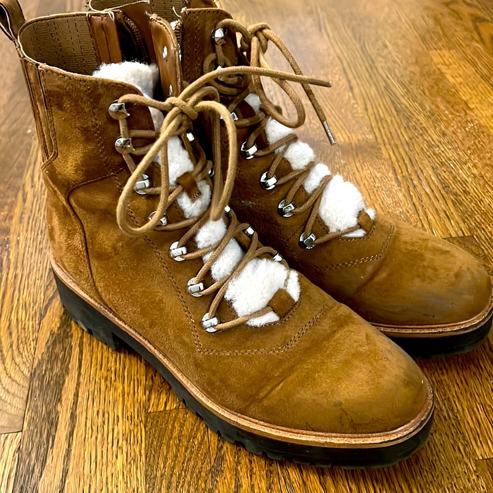 Ladies 9 West Ivani Combat Boots Size 10M